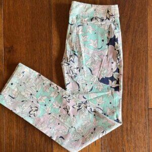 Emilio Pucci Vintage Straight Leg Floral Print Pants
